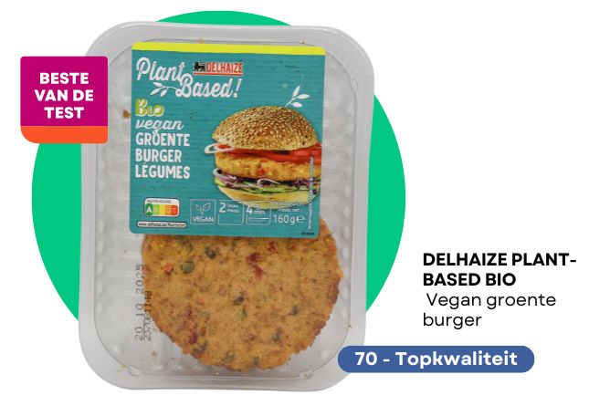 Plant-Based Bio Delhaize Vegan groente burger